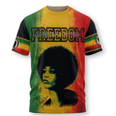 Angela Davis Rasta Freedom T Shirt